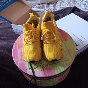 Vibrant Yellow Kids Sneakers